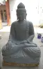 Product image 2 of the product “Seated Buddha made of Riverstone in Bhumisparsha - gesture of touching the earth. 122,5 cm height. ”
